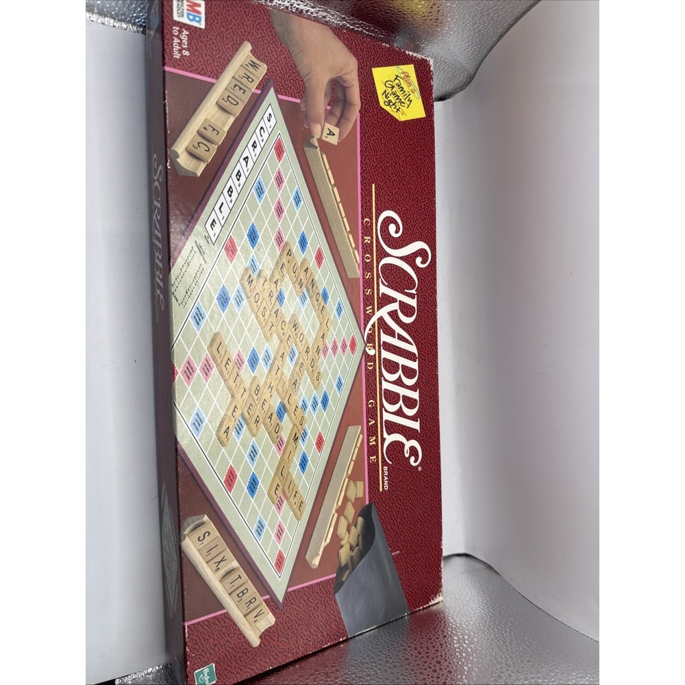 Vintage Milton Bradley Scrabble Crossword Game 1989 Complete See‎ Desc